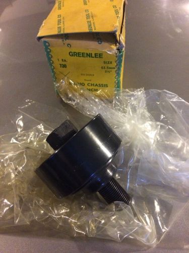 New Greenlee 730 Radio Chassis Punch 2 1/2&#034;