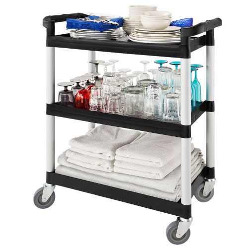 SoBuy Kitchen Mobile Trolley Cart with 3 Shelves, Large Storage Space FKW20