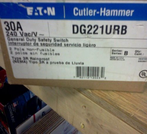CUTLER-HAMMER DG221URB SAFETY SWITCH 30A 240V