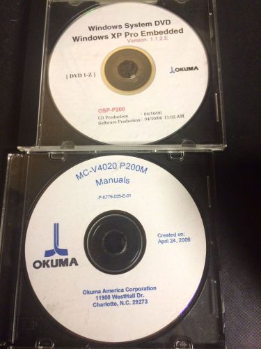 Okuma MC-V4020 P200M Manuals and Windows system Disc
