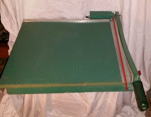 RARE VINTAGE INDUSTRIAL PAPER PHOTO CUTTER PREMIER SUPPLY CO 19&#034; HUGE COMMERCIAL
