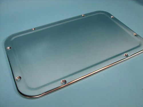 Asi security 17&#034;x11&#034; stainless steel front mount prison/campground mirror 10-107 for sale