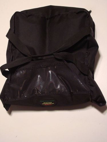 NEW BAG SOLUTIONS PIZZA JACKET HOT INSULATED DELIVERY BAG BLACK SIZE SMALL
