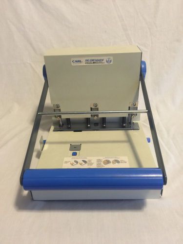 Carl xhc-3300 industrial 3 hole punch 300 sheet capacity extra heavy duty *works for sale