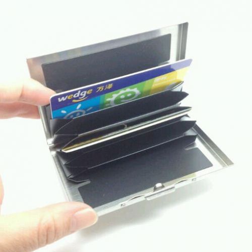 Stainless Steel Wallet Business ID Credit Name Cards Holder Pocket Case