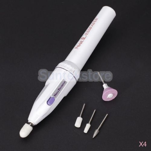 4x nails decor electric nail grinder drill machine polish manicure pedicure kit for sale