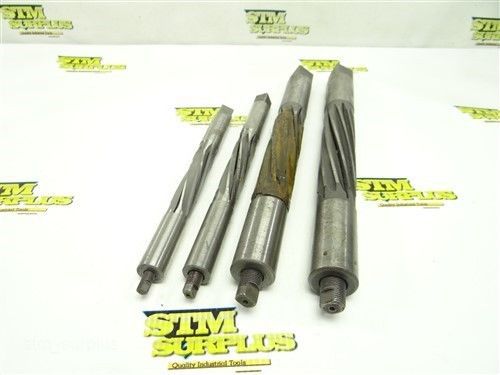 LOT OF 4 CLEVELAND HSS EXPANSION REAMERS 19/32&#034;-.001 TO 1&#034;-.001
