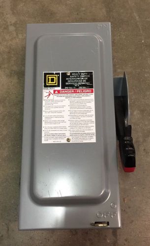New Square D 60 Amp 240 Volt Fusible H322N Disconnect Switch