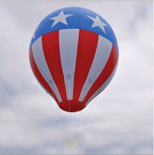 Giant 8&#039; Hot Air Balloon Patriotic - Stars and Stripes  fly 120 ft high!