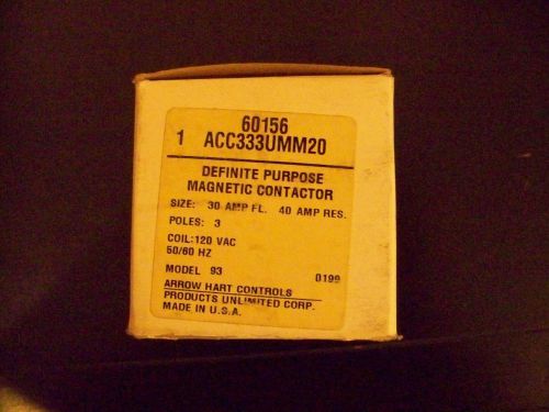 Arrow Hart ACC333UMM20 magnetic contactor