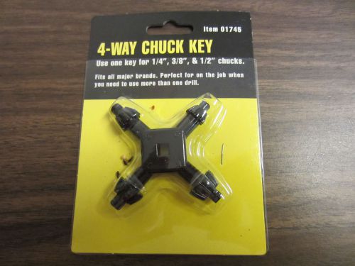 4-Way Drill Chuck Key New 1/4,3/8,1/2 chucks Tools
