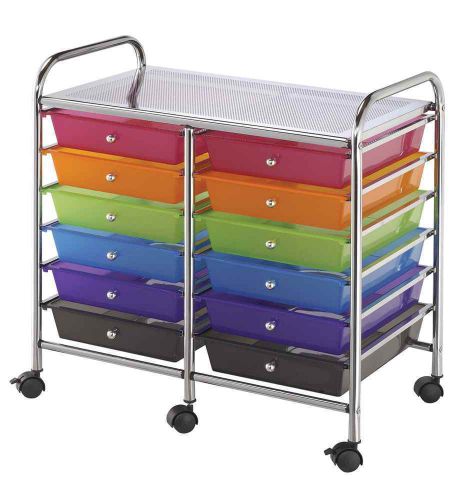 Tubular steel castered storage cart [id 21555] for sale