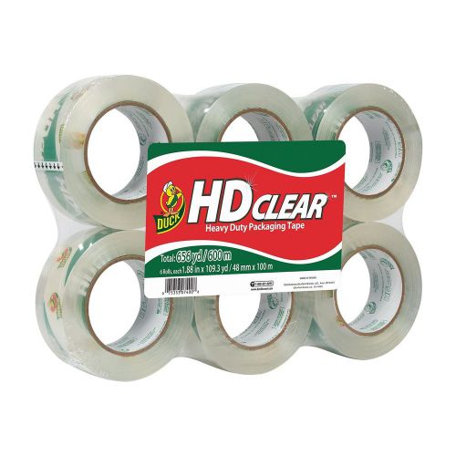 Duck brand hd clear high performance packaging tape 1.88-inch x 109.3-yard cr... for sale