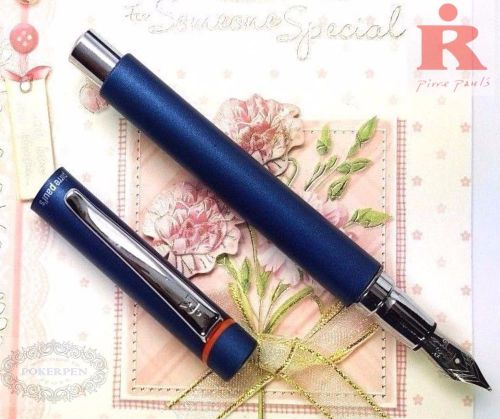 Pirre Paul&#039;s 325A Fountain Pen TEAL +5 cartridges BLUE ink