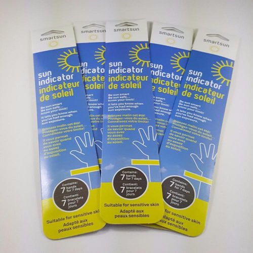 New SmartSun Sun Indicator UV Band Ultraviolet Sunlight Detector- For 7 Days