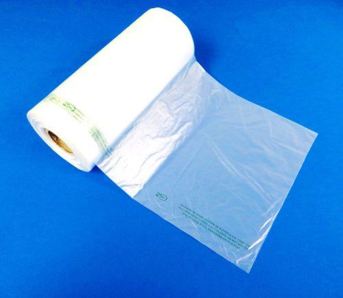 Plastic Bag-Clear HDPE Produce Rolls 10&#034;x15&#034; 11 mic 0.44 mil - 3500 bags/case