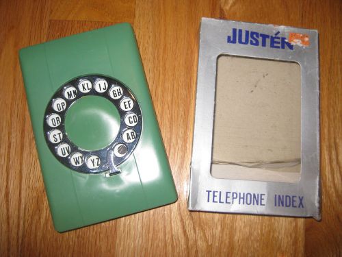 Retro, old fashion telephone index, rotary dial opener