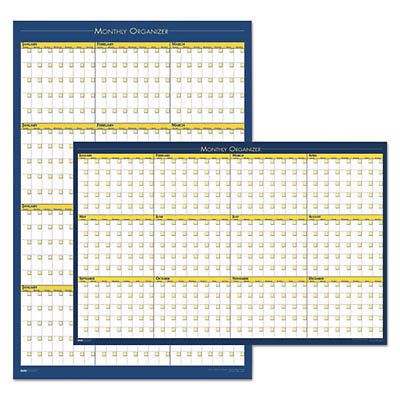 100% Recycled 12-Month Laminated Planning Board, 36 x 24, Sold as 1 Each