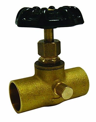 Everflow Supplies 410C012-NL Stop And Waste Valve 1/2 Inch Sweat - Lead Free