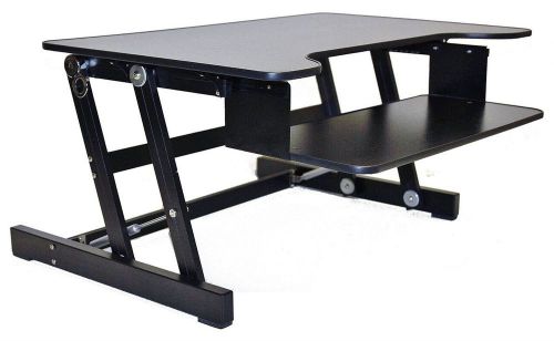 Rocelco Height Adjustable Standing Desk Riser ADR 32&#034; wide *New Open Box*