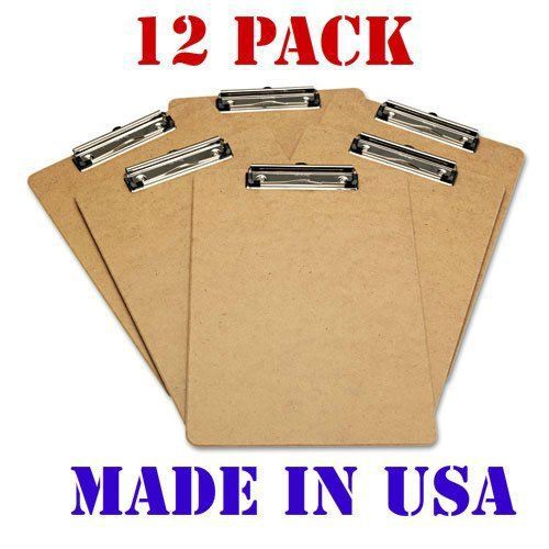 Saunders Advantage Hard Board Clipboard with Low Profile Clip, (12-Pack)