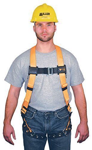 Miller titan t-flex  tf4500/uak stretchable polyester full body harness for sale
