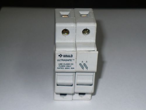 Gould Ultrasafe USCC2 2 Pole Fuseholder, 30 Amp, 600 Volt, Used