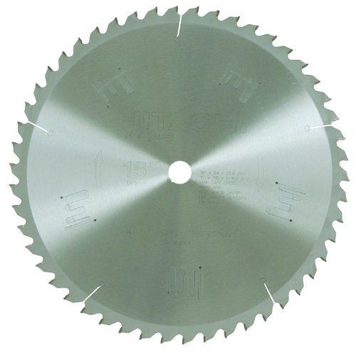 Hitachi 974651 15-inch tungsten carbide tipped atb 1-inch arbor finish saw blade for sale