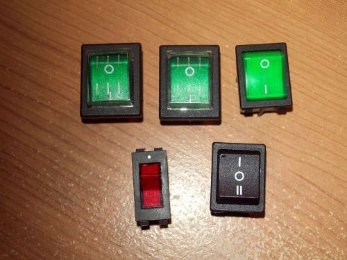 Lot of 5 Switches ENEC, Defond, Soken  FREE SHIPPING!!