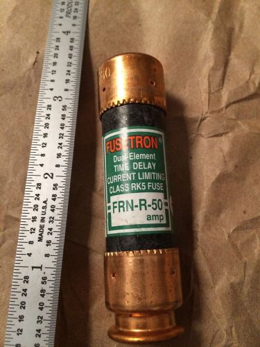 Bussman frn-r-50 fusetron class rk5 time delay current limiting fuse 250v for sale