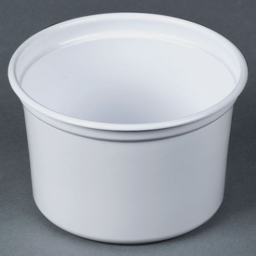Microwaveable 16 oz. White Polypropylene PP Deli Container 500 Count CASE NEW