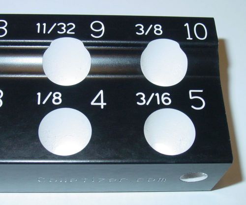 ER16 Metric Collet Rack engraved for all sizes, Organizer Set Holder Tray (BD)