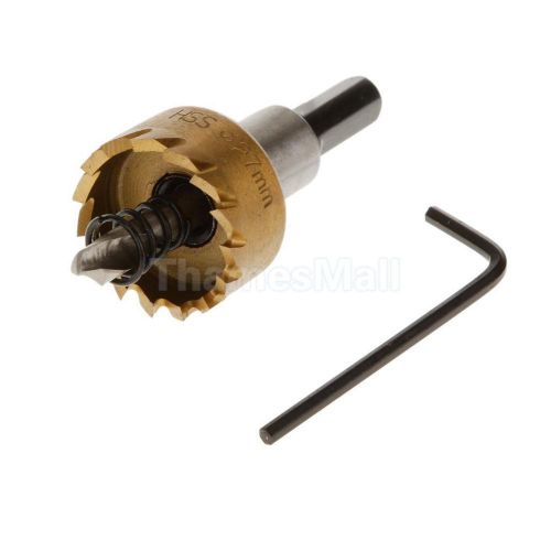 27mm durable high speed steel drilling drill bit hole saw metal alloy cutter for sale
