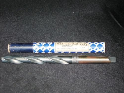 Union butterfield chip breaker drill 45/64 # 2 mt drill #500c 42-11911 for sale
