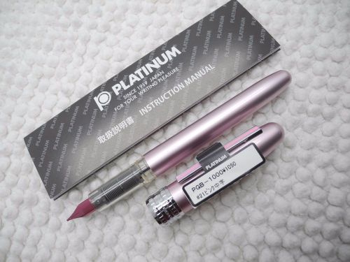 Pink Platinum Plaisir 0.5mm nib fountain pen free 2 cartridges NO BOX(Japan)