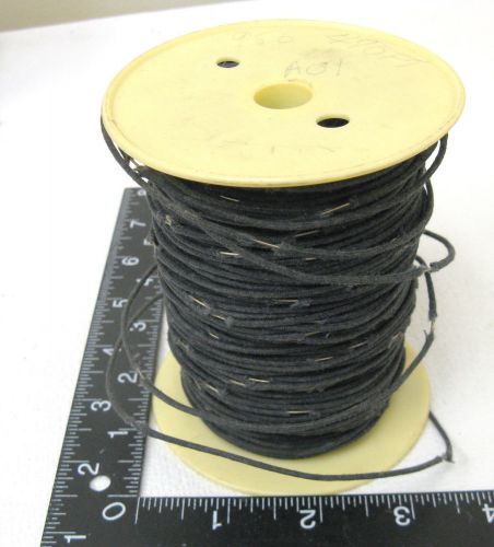Spool of black cloth insulated tinned 23 ga wire stripped at 4&#034;points protoboard for sale