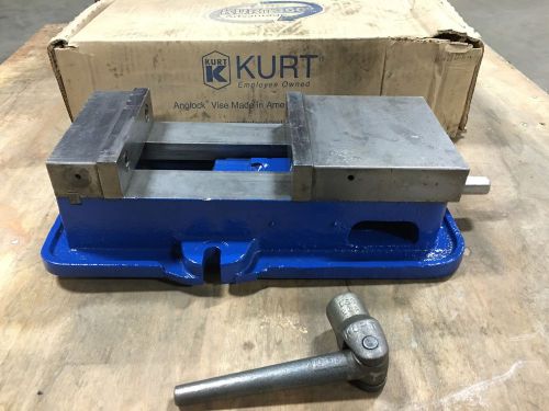 Kurt d60 anglock 6&#034; workholding milling machine vise with handle *in box* for sale
