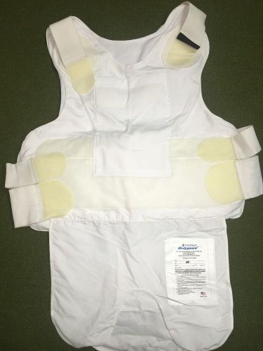 Carrier for kevlar armor- white medium +body guard brand+ bullet proof vest+=new for sale