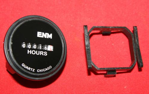 Enm hour meter, 10 to 80vdc operating voltage, 6 digit, round bezel 12 24 36 48 for sale