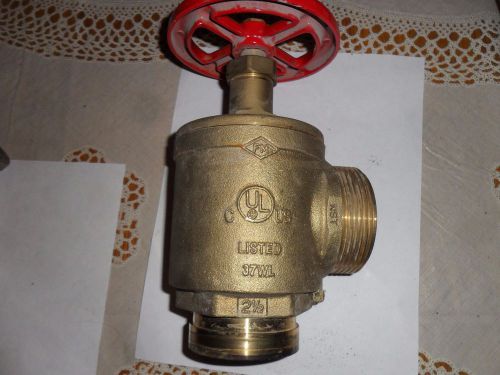 Bh fire hose valve, 2 1/2&#034;, fig a97    grooved 300psi for sale