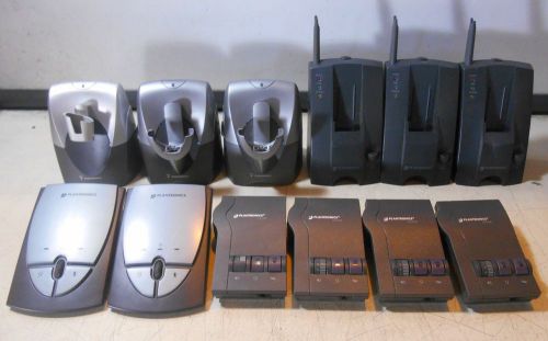 MIXED LOT OF 12: Plantronics chargers (see details for models)