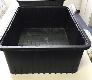 Olympic Divider Tote Boxes in Black (Set of 16, 2 sizes)