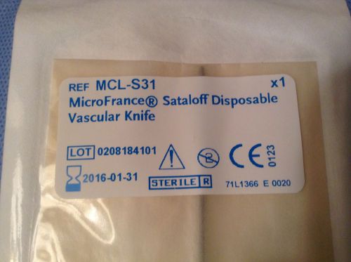 MICROFRANCE SATALOFF DISPOSABLE VASCULAR KNIVE REF MCL-S31 NEW QTY 3