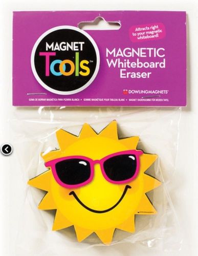 Sun Shaped Magnetic Whiteboard Eraser - Dry Erase Magnet Tool