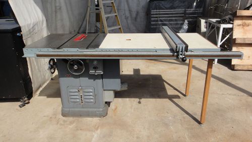 DELTA ROCKWELL UNISAW 10” TABLE SAW 3 PH 220 VOLTS 54” BIESEMEYER FENCE