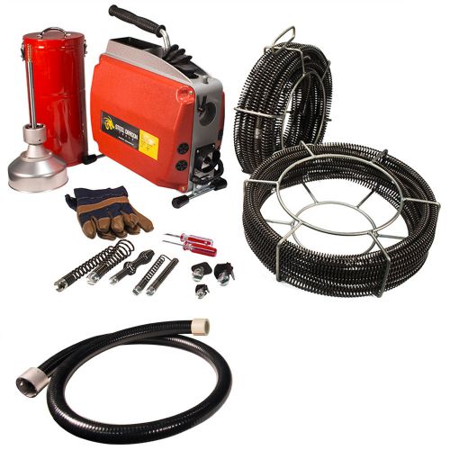 SDT K60 Sectional Drain Pipe Cleaning Machine fits RIDGID® C1, C8,  C10 Cable