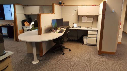 Office Counter-top Desk Cubicles (Set of 3)