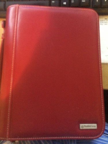 Franklin Covey Burgundy Planner 8x10 W/ 7 1.5&#034; Rings