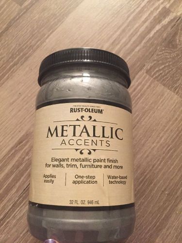 Rust-Oleum Metallic Sterling Silver Accents Paint 32 Oz. - Item 253534 NEW