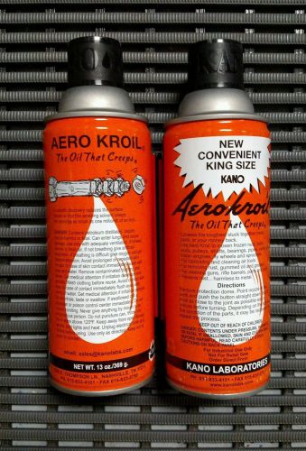 2 cans - Kroil by Kano -  13oz Spray - &#034;The Oil That Creeps&#034; - New